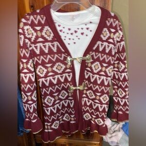 Girls sweater + long sleeve